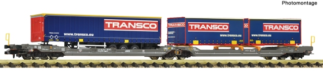 Fleischmann 6660151 - N - Gelenk-Taschenwagen T3000e Transco, Einsteller, Ep. VI
